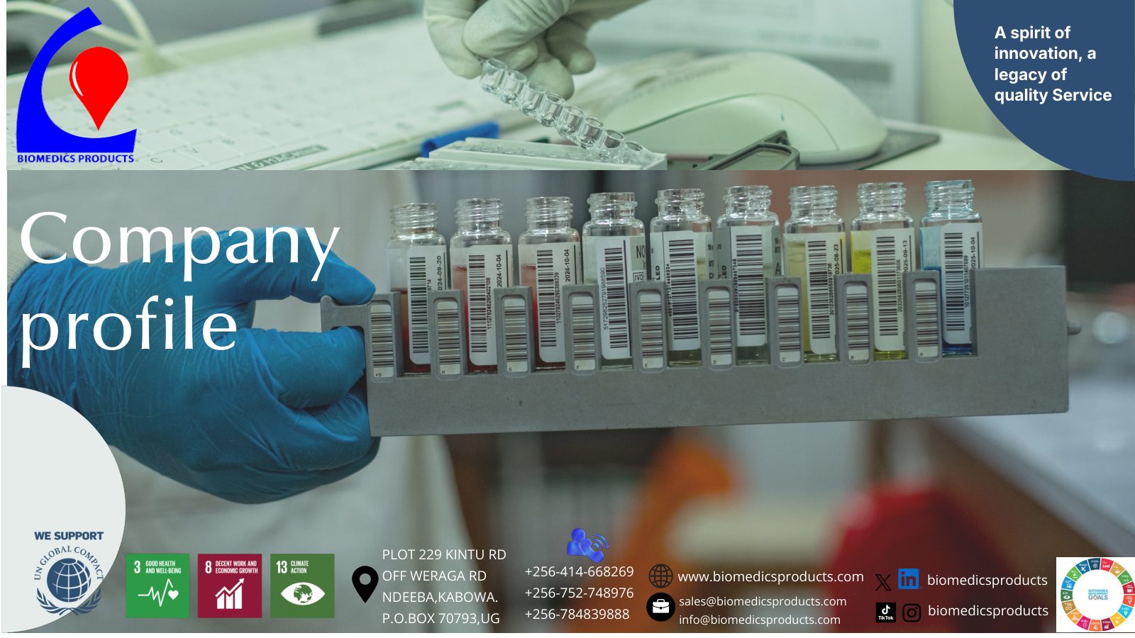 Biomedics Products Limited company profile, page 1 of 9